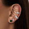 Серьги серебро 925 серебряные гвоздики женские квадратные Miestilo