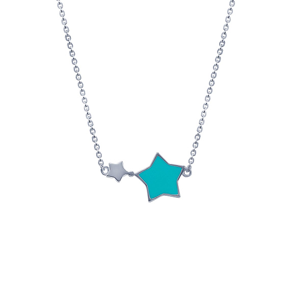 Подвеска серебро 925 на шею звезда тиффани Miestilo