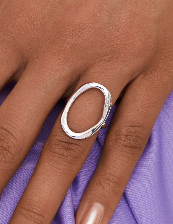 Кольцо серебро 925 ювелирное регулируемое на палец Miestilo
