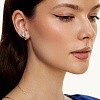 Серьги серебро 925 серебряные клаймберы птички Miestilo
