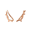 Серьги серебро 925 позолоченные клаймберы птички Miestilo