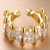 Серебряный кафф с фианитами Miestilo