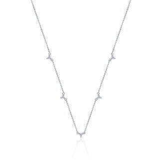 Серебряное колье-чокер с фианитами MIESTILO  Miestilo