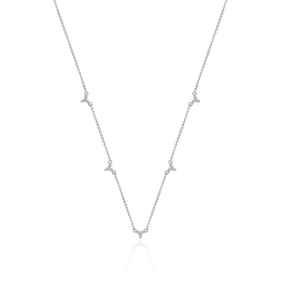 Серебряное колье-чокер с фианитами MIESTILO  Miestilo