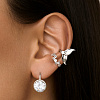 Серьги серебро 925 с камнями крупные серебряные Miestilo