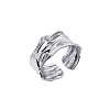 Серебряное кольцо мятое h 14мм Miestilo