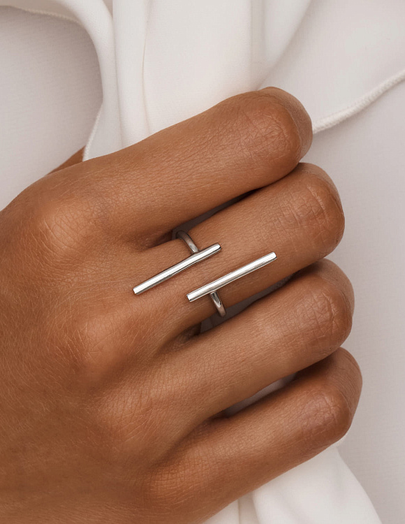 Абстрактное разъемное кольцо с декоративными элементами Miestilo