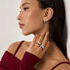 Серебряное кольцо волна гладкое Miestilo