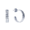 Серьги серебро 925 серебряные гвоздики женские кольца Miestilo