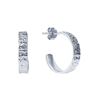 Серьги серебро 925 серебряные гвоздики женские кольца Miestilo