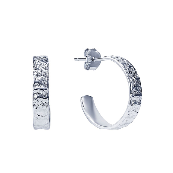 Серьги серебро 925 серебряные гвоздики женские кольца Miestilo