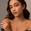 Серебряные серьги с фианитами Miestilo