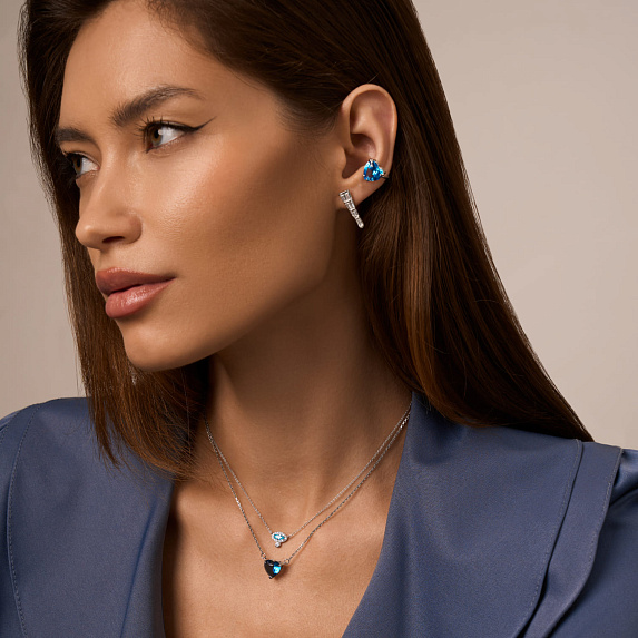 Серебрянное колье Miestilo