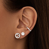 Серьги серебро 925 серебряные гвоздики женские Miestilo