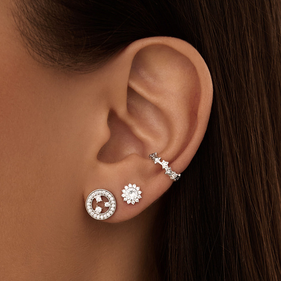 Серьги серебро 925 серебряные гвоздики женские Miestilo