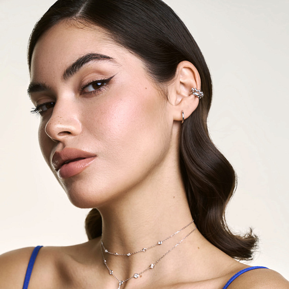 Серьги кольца серебро 925 серебряные конго Miestilo