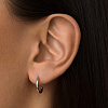 Серьги кольца серебро 925 серебряные конго Miestilo