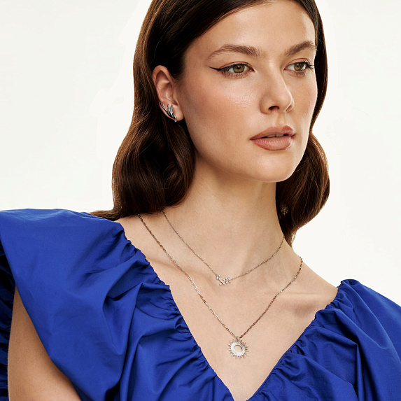 Подвеска серебро 925 на шею веточка Miestilo