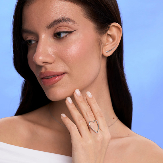 Серьги клаймберы серебро 925 серебряные без застежки Miestilo