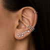 Кафф из серебра с фианитами Miestilo