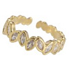 Серебряное кольцо с фианитами в огранке маркиз Miestilo