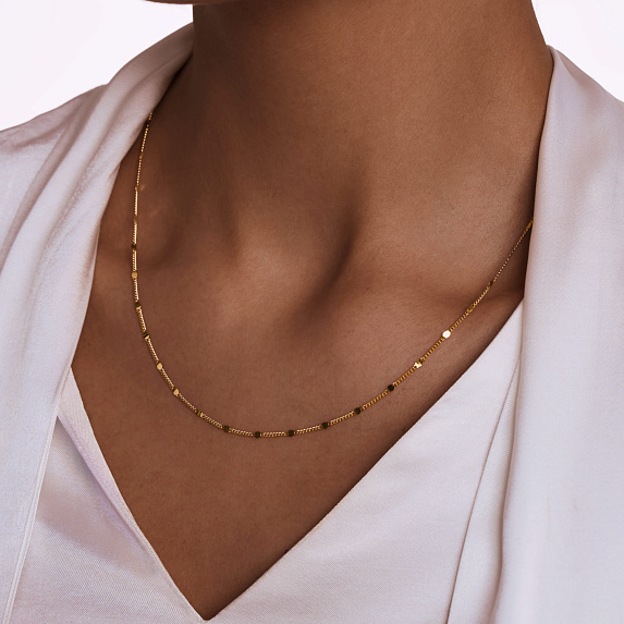 Серебряная позолоченная цепочка в плетении панцирь ширина 2 мм Miestilo