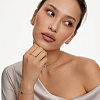 Серебярное кольцо с фианитами в круглой огранке Miestilo