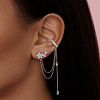 Моносерьга серебро 925 серьга кафф серебряная Miestilo