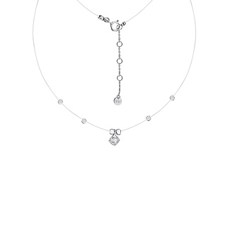 Подвеска на шею серебро 925 на леске Miestilo