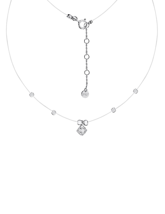 Подвеска на шею серебро 925 на леске Miestilo  2