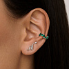 Серьга кафф серебро 925 моносерьга серебряная одиночная Miestilo