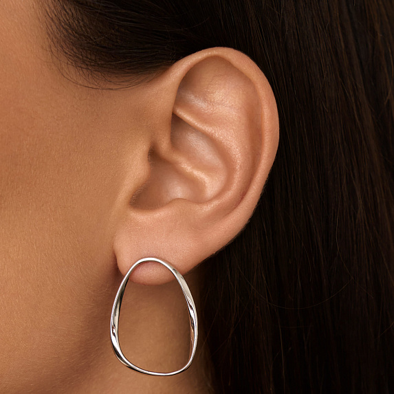 Серьги серебро 925 серебряные гвоздики крупные Miestilo