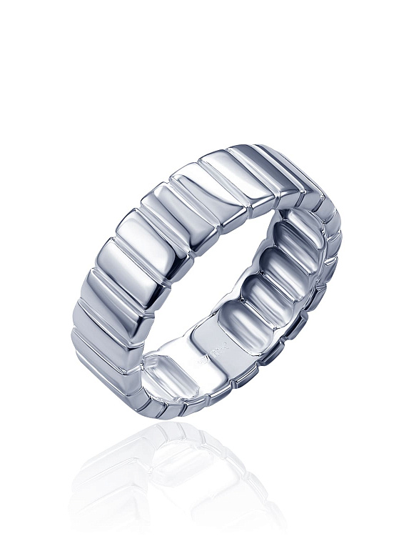 Кольцо серебро 925 ювелирное широкое Miestilo  2