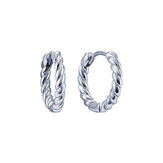 Серьги серебро 925 женские конго без вставок Miestilo