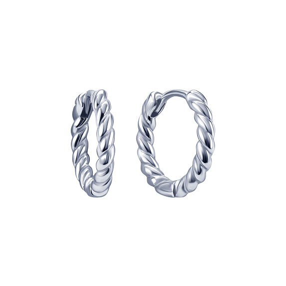 Серьги серебро 925 женские конго без вставок Miestilo