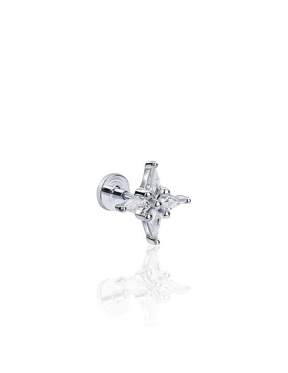 Серебряный пирсинг с фианитами MIESTILO Miestilo  2