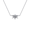 Серебряное колье с фианитами Miestilo