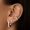 Серьги серебро 925 серебряные гвоздики с камнями Miestilo