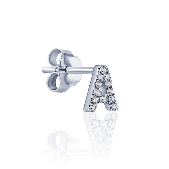 Моносерьга в виде буквы А MIESTILO Miestilo