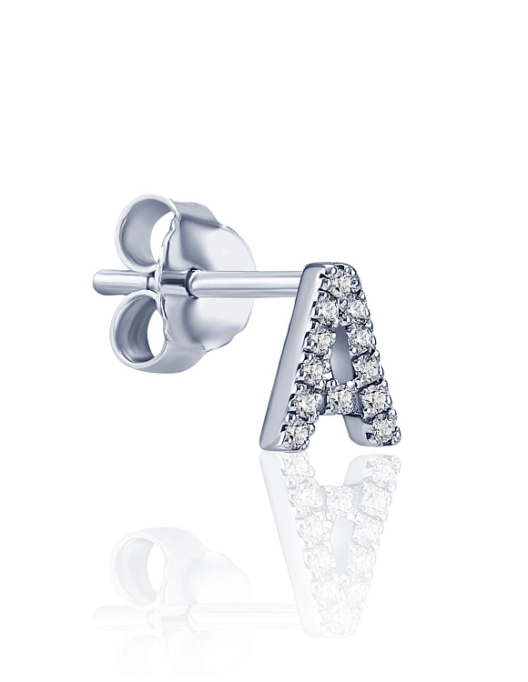 Моносерьга в виде буквы А MIESTILO Miestilo 2