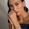 Серебряный браслет с фианитами Miestilo