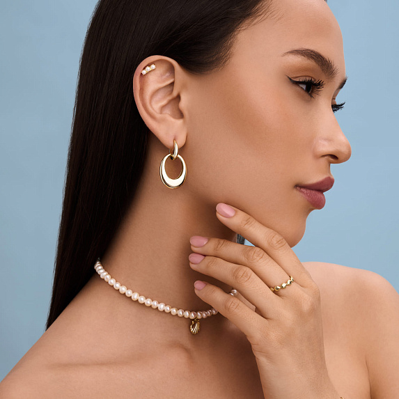 Кольцо серебро 925 позолоченное ювелирное Miestilo