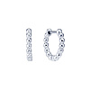 Серьги серебро 925 женские конго без вставок Miestilo