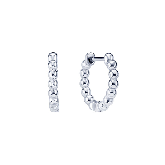 Серьги серебро 925 женские конго без вставок Miestilo