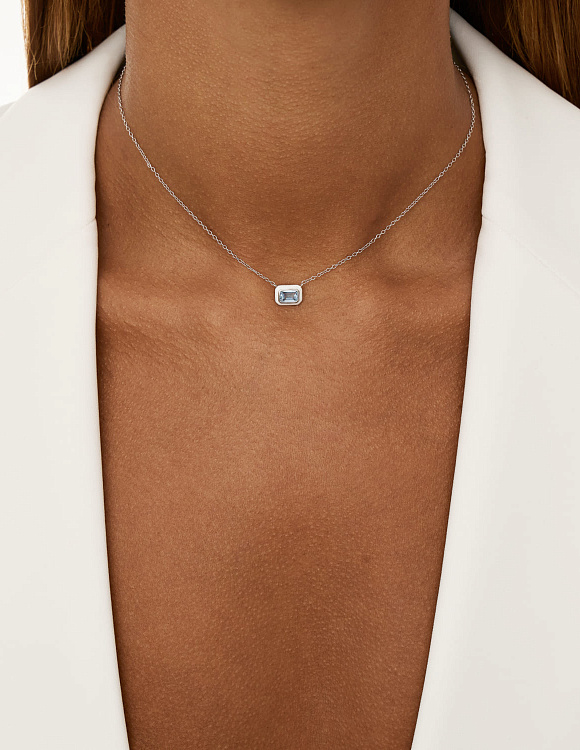Подвеска на шею серебро 925 с цепочкой Miestilo
