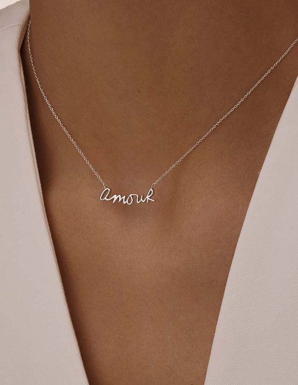 Серебряное колье AMOUR Miestilo