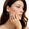 Серьги серебро 925 серебряные клаймберы веточка с камнями Miestilo