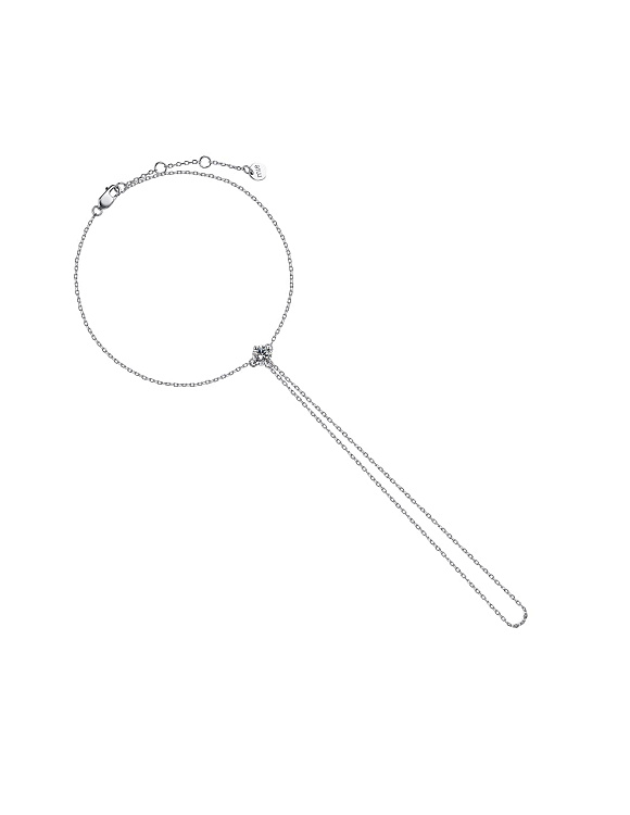 Слейв браслет серебро 925 на руку с камнем Miestilo  2