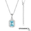 Серебряное колье с фианитами Miestilo
