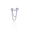 Серебряный кафф с цепочкой MIESTILO Miestilo